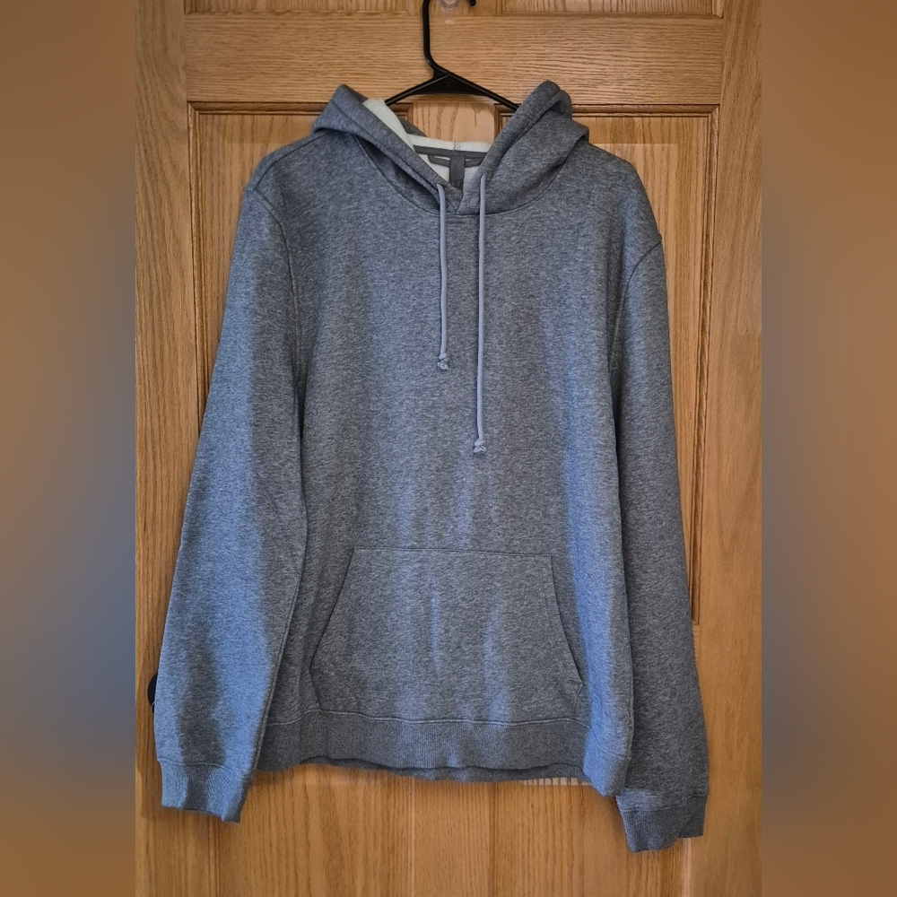 NEW Skims Men's M Dark Gray Heather Lounge Fleece Hoodie - Picture 1 of 7